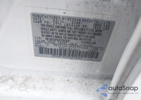 2016 Nissan Sentra Fe+ S/S/Sl/Sr/Sv z USA, uszkodzony, nr VIN 3N1AB7AP4GY255353